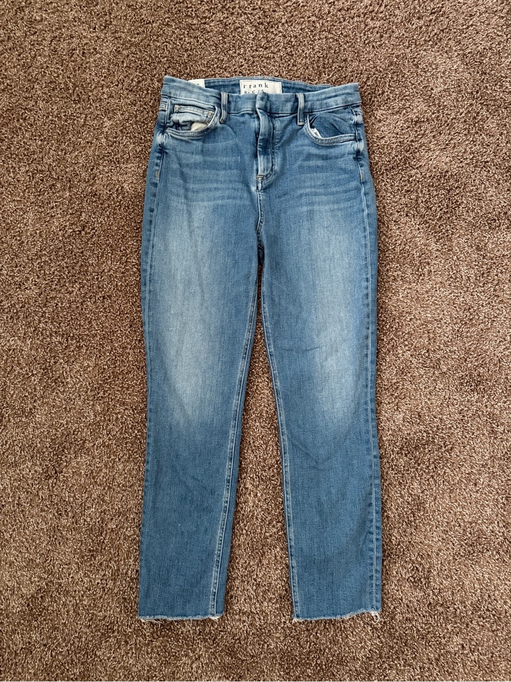 Frank & Eileen Midwash Straight Leg Jeans